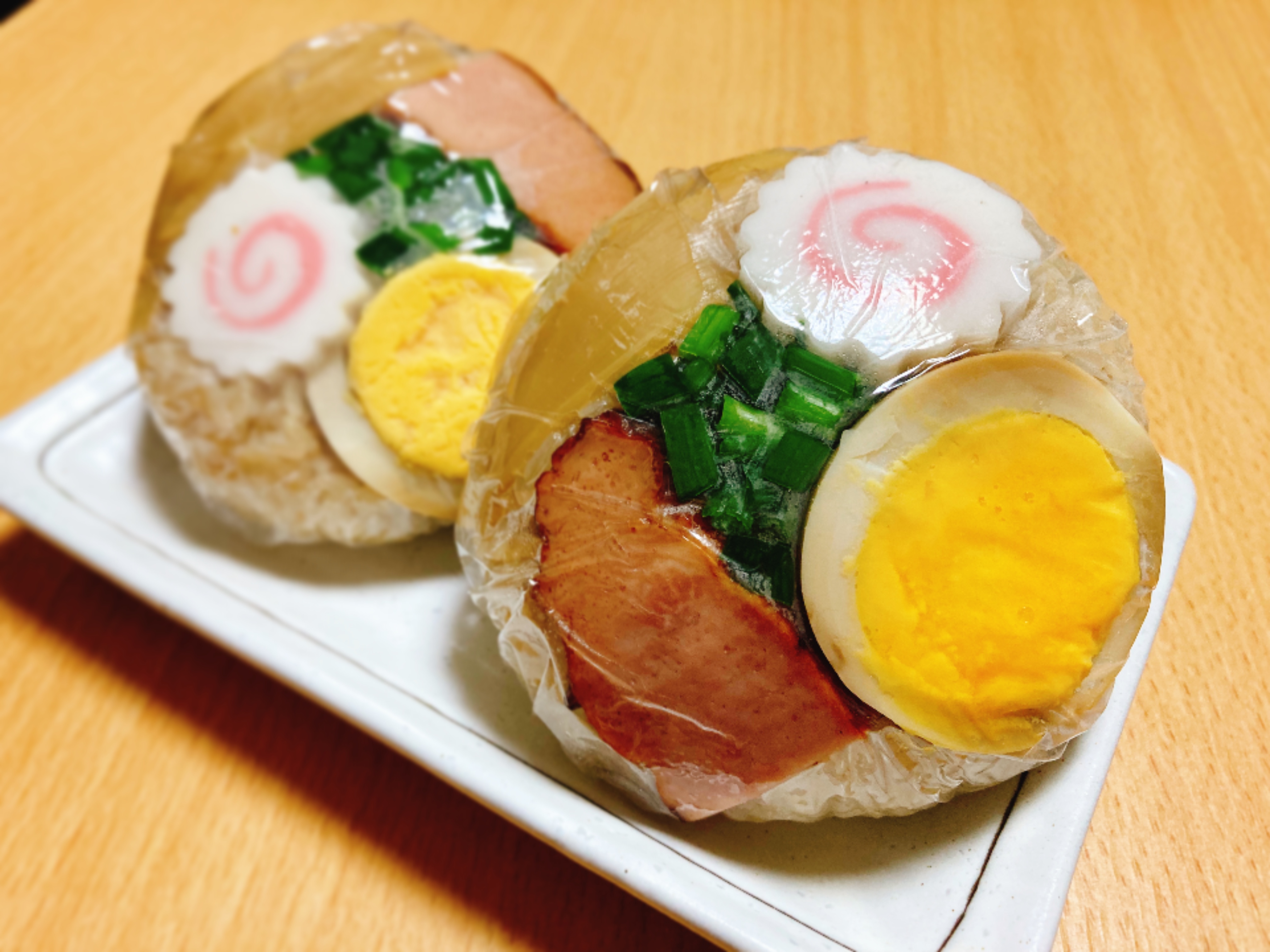 【調理例】ラーメンおにぎり