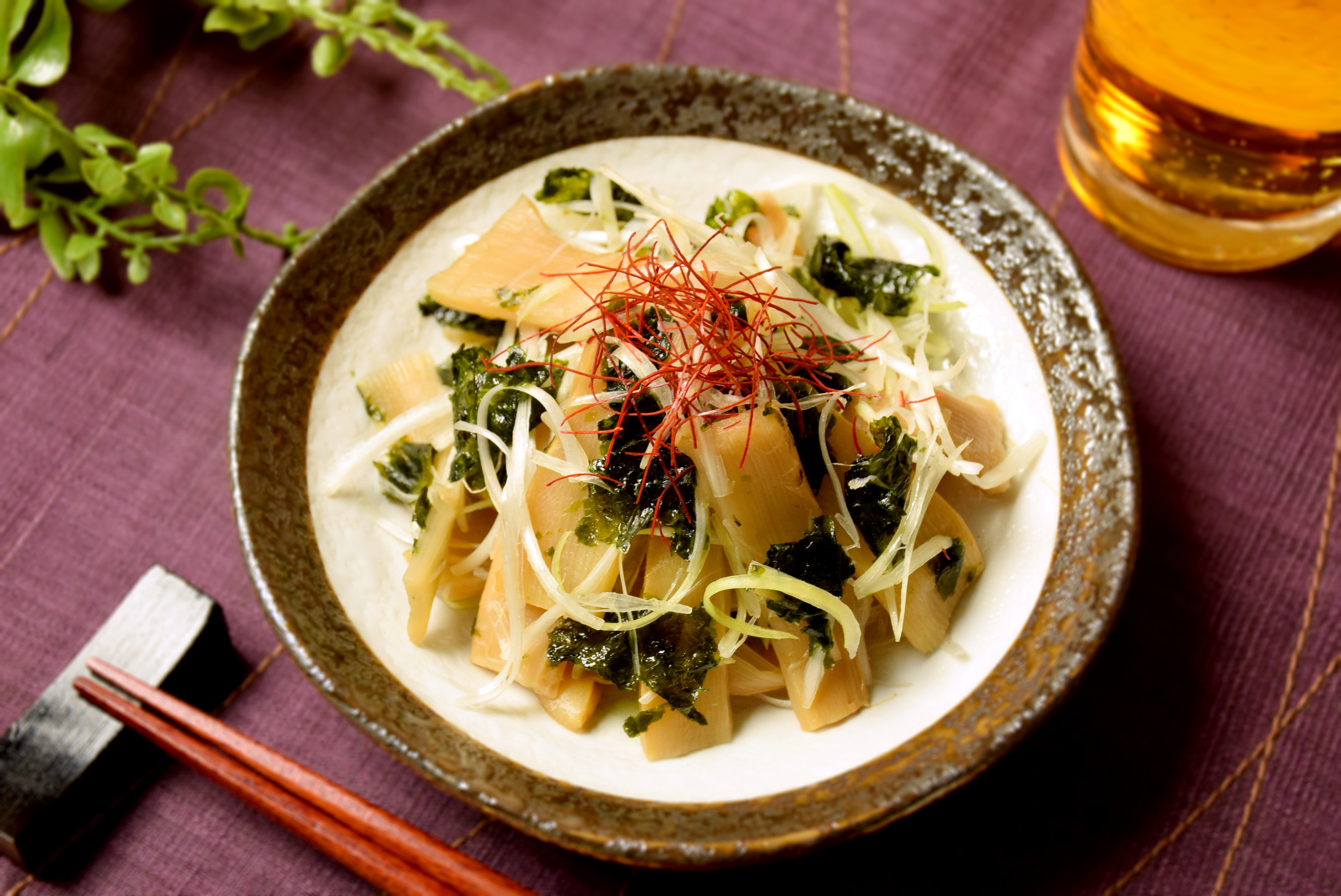 【調理例】韓国のり白髪ネギ和え