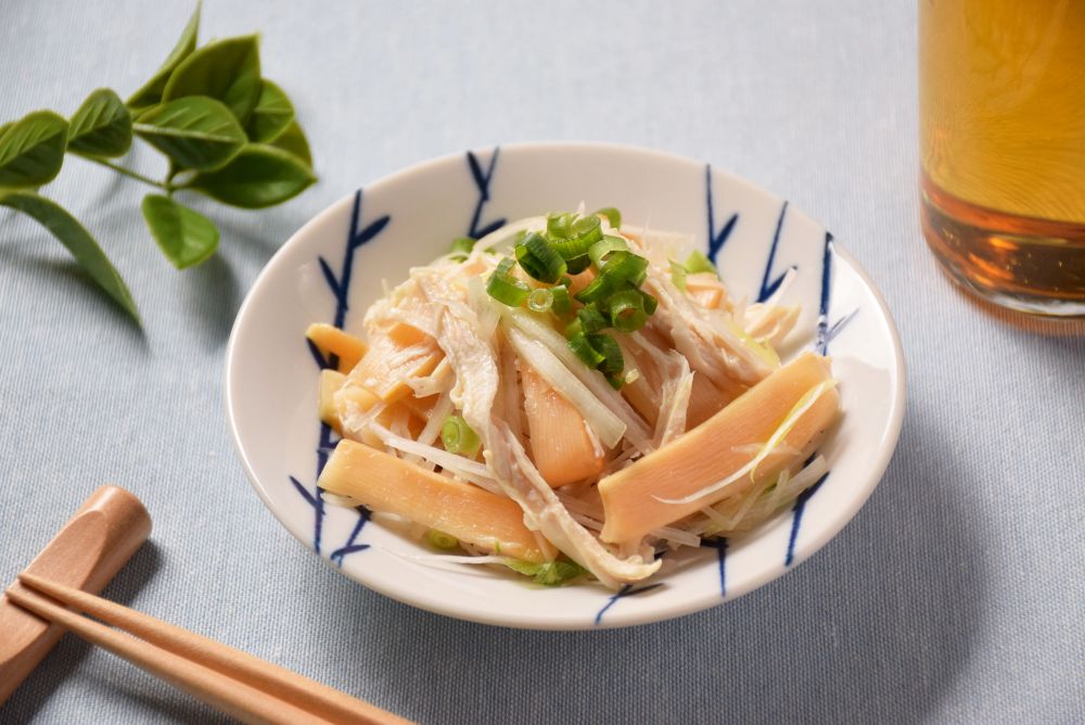 【調理例】蒸し鶏の生姜和え