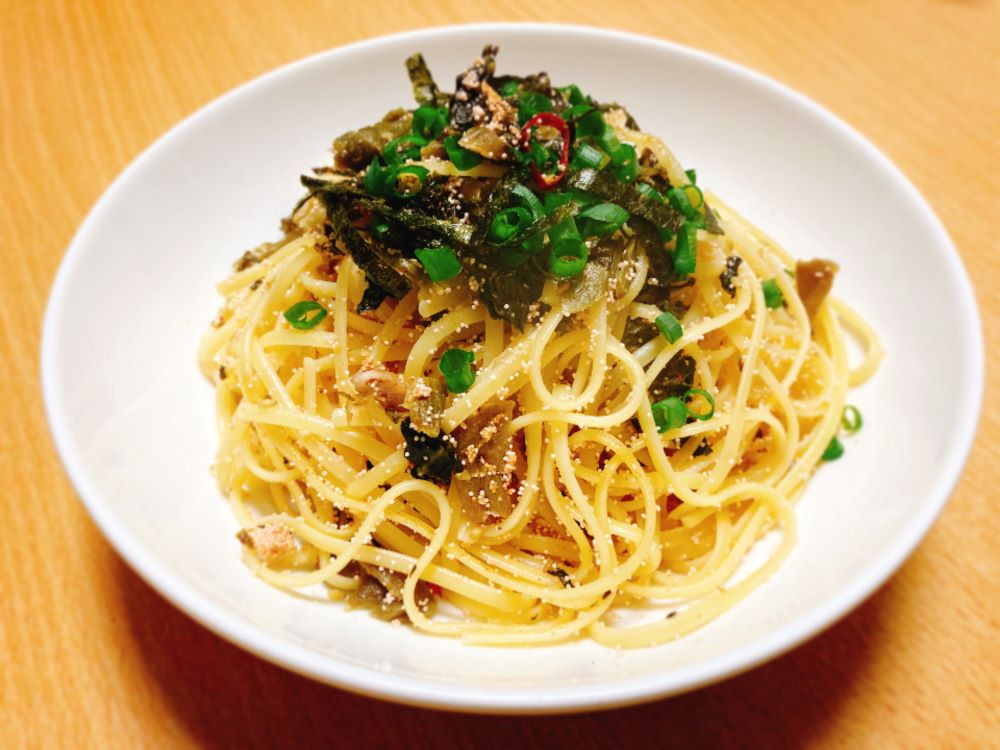 【調理例】明太青葉パスタ